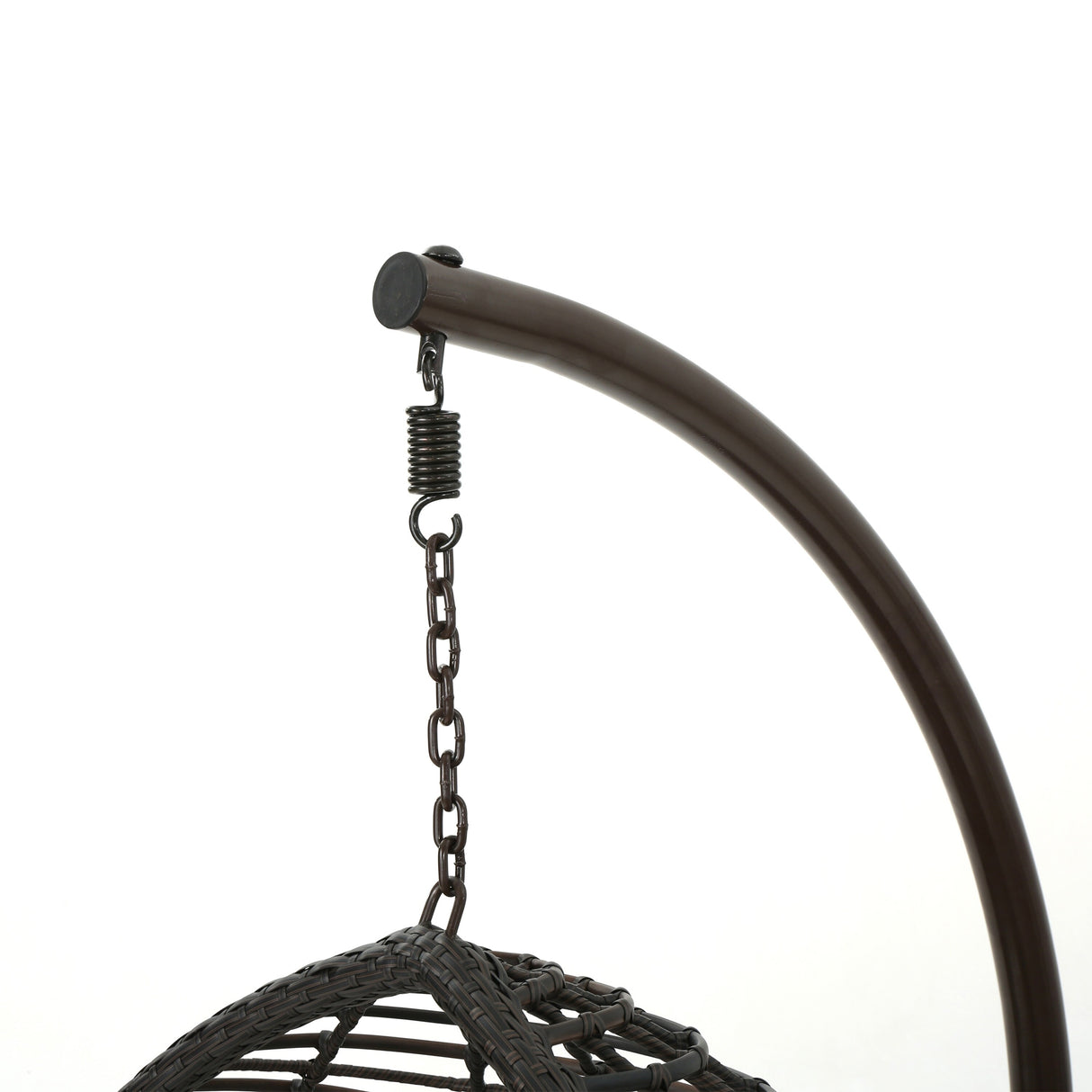 Layla Outdoor Hanging Wicker Basket Chair by Christopher Knight Home - 400 lb limit