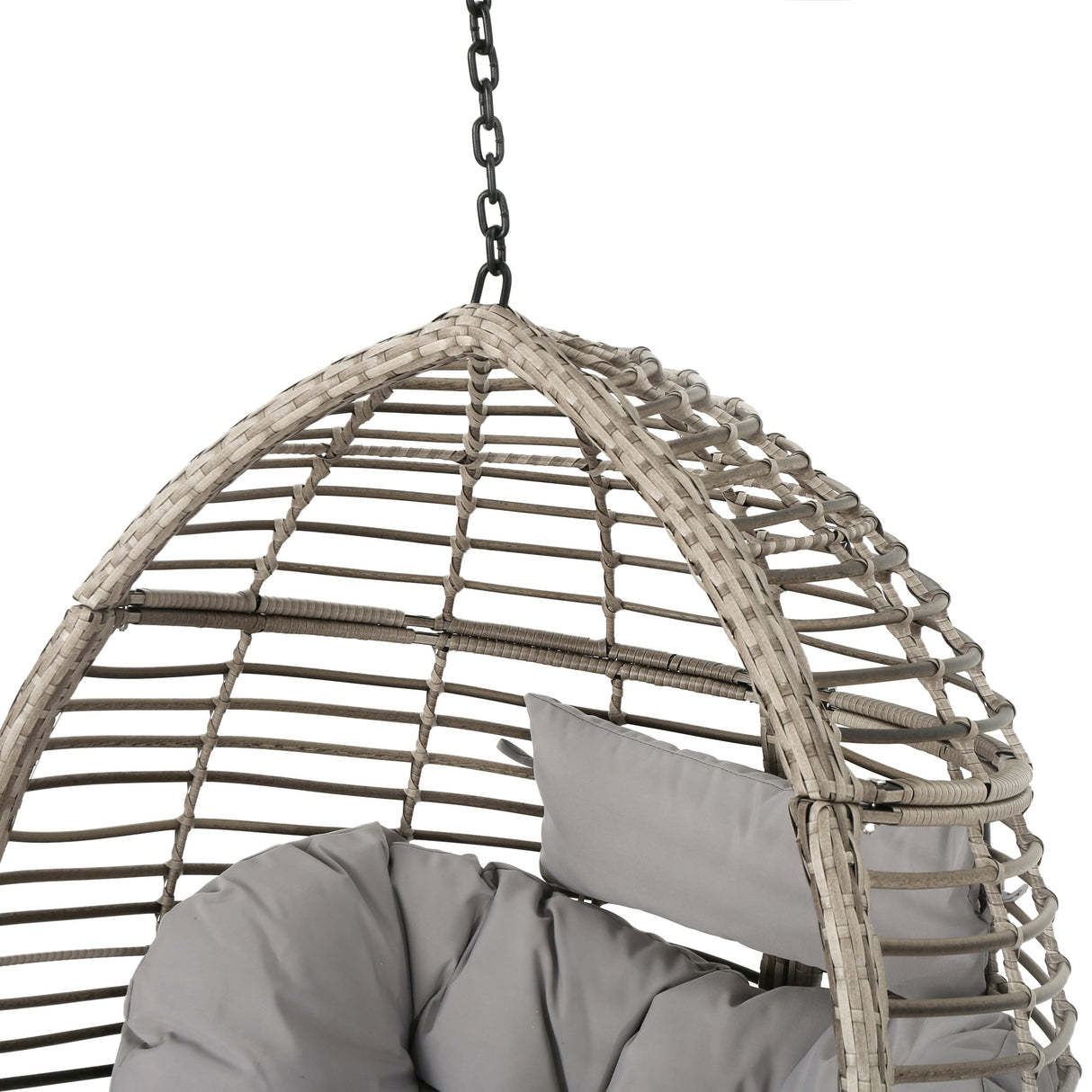 Layla Outdoor Hanging Wicker Basket Chair by Christopher Knight Home - 400 lb limit