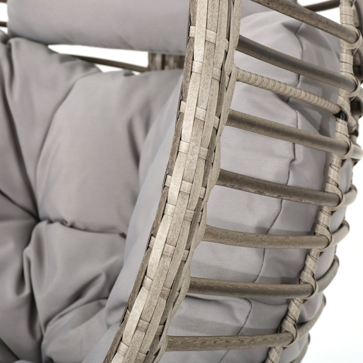 Layla Outdoor Hanging Wicker Basket Chair by Christopher Knight Home - 400 lb limit