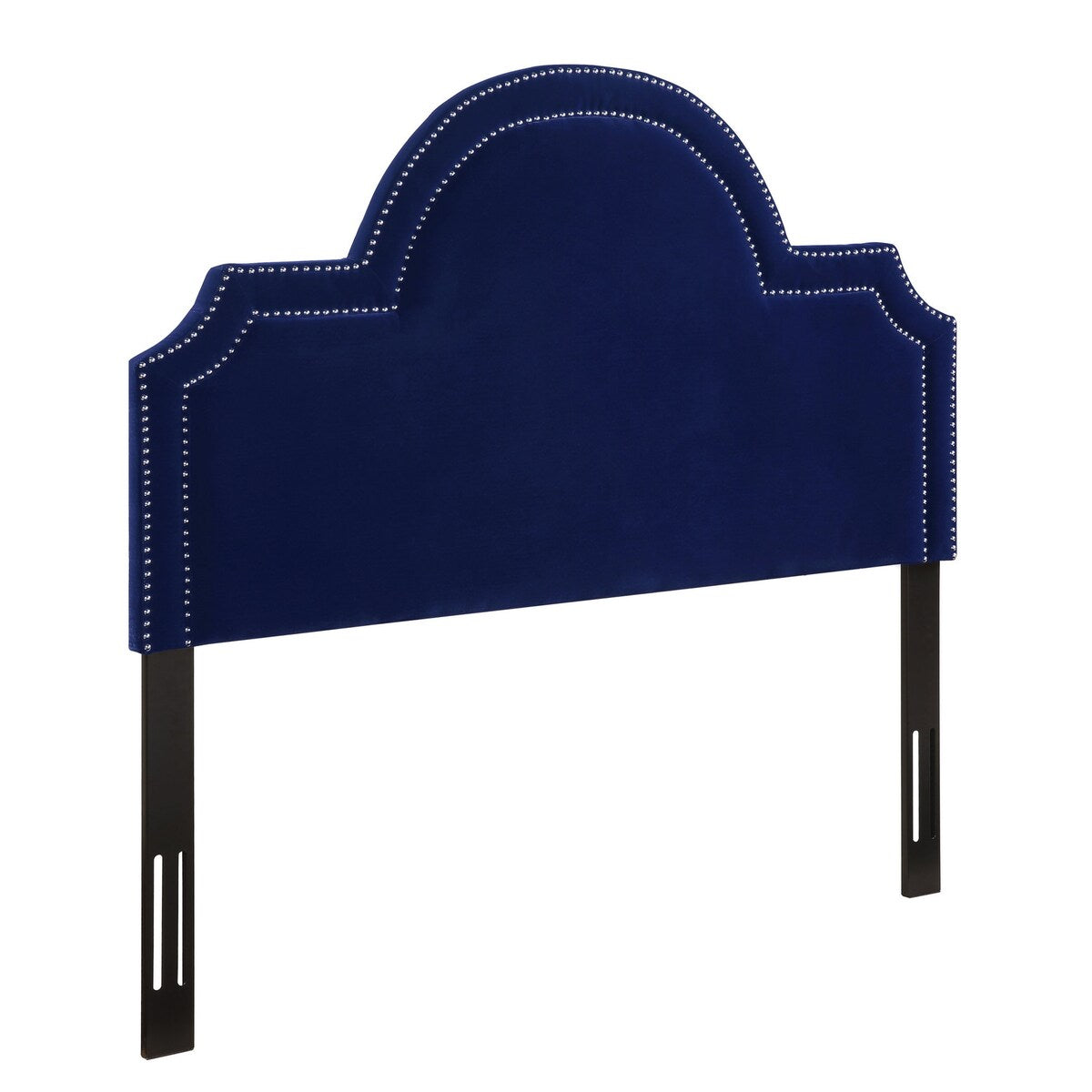 Laylah King Headboard in Pebbled Velvet