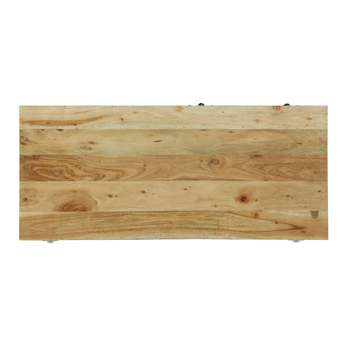 Laymon Modern Industrial Handcrafted Acacia Wood Live Edge Cabinet with Sliding Door by Christopher Knight Home