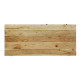 Laymon Modern Industrial Handcrafted Acacia Wood Live Edge Cabinet with Sliding Door by Christopher Knight Home