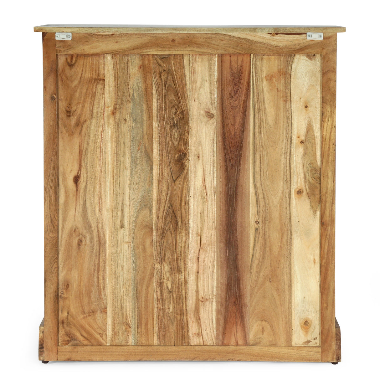 Laymon Modern Industrial Handcrafted Acacia Wood Live Edge Cabinet with Sliding Door by Christopher Knight Home