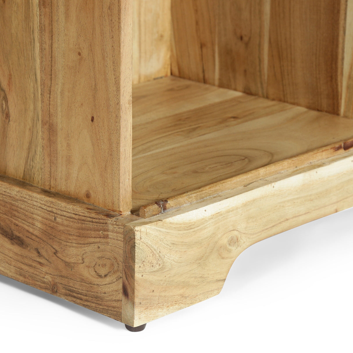 Laymon Modern Industrial Handcrafted Acacia Wood Live Edge Cabinet with Sliding Door by Christopher Knight Home