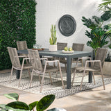 Lazuli Aluminum Outdoor 7-piece Dining Set by Christopher Knight Home