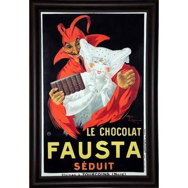 Le Chocolat Fausta-VINAPP132730 Framed Print 20"x13" by Vintage Apple Collection