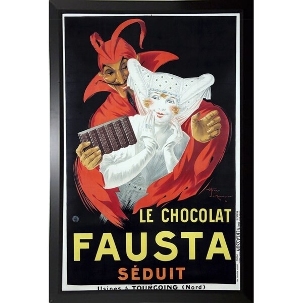 Le Chocolat Fausta-VINAPP132730 Framed Print 20"x13" by Vintage Apple Collection