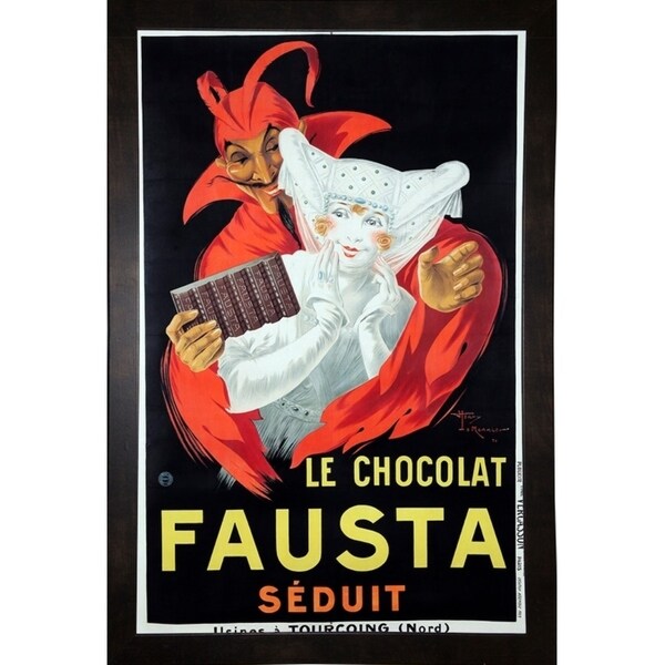 Le Chocolat Fausta-VINAPP132730 Framed Print 20"x13" by Vintage Apple Collection