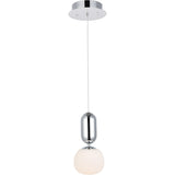 Lea 1 light in Chrome Pendant - One Size