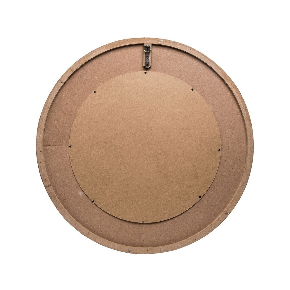 Leaf Flower Metal Wood Mirror