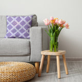 Leaf Plaid Decorative Throw Pillow