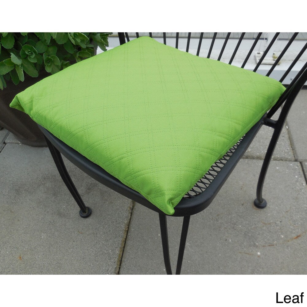 EDIE Sonic Double Diamond Indoor/ Outdoor Chair Pad (Pack of 2)