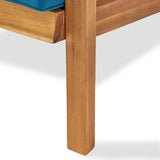 Leah Outdoor 6-Seater Acacia Wood Chat Set by Christopher Knight Home