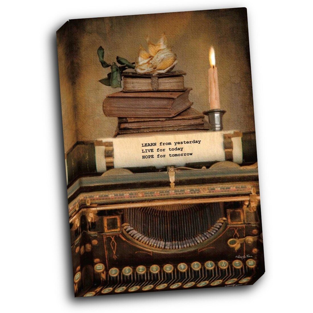 Learn from Yesterday 16x20 Gallery Wrapped Stretched Canvas