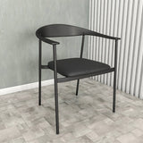 Leather Dining Chair with Stainless Steel Frame Set of 2 Kora Series