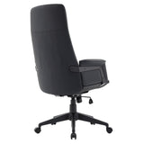 Leather Office Computer Chair Adjustable Height Swivel Desk Chair With Lumbar Support Inifini Collection