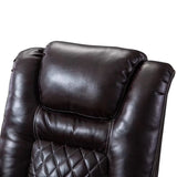 Breathable Leather Home Theater Seating with with USB Ports and Cup Holders