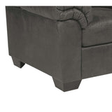 Leather Upholstered Wooden Chair with Flat Armrests, Black