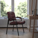 Upholstered Tufted Executive Reception Chair with Padded Arms - 23.25"W x 26"D x 36"H