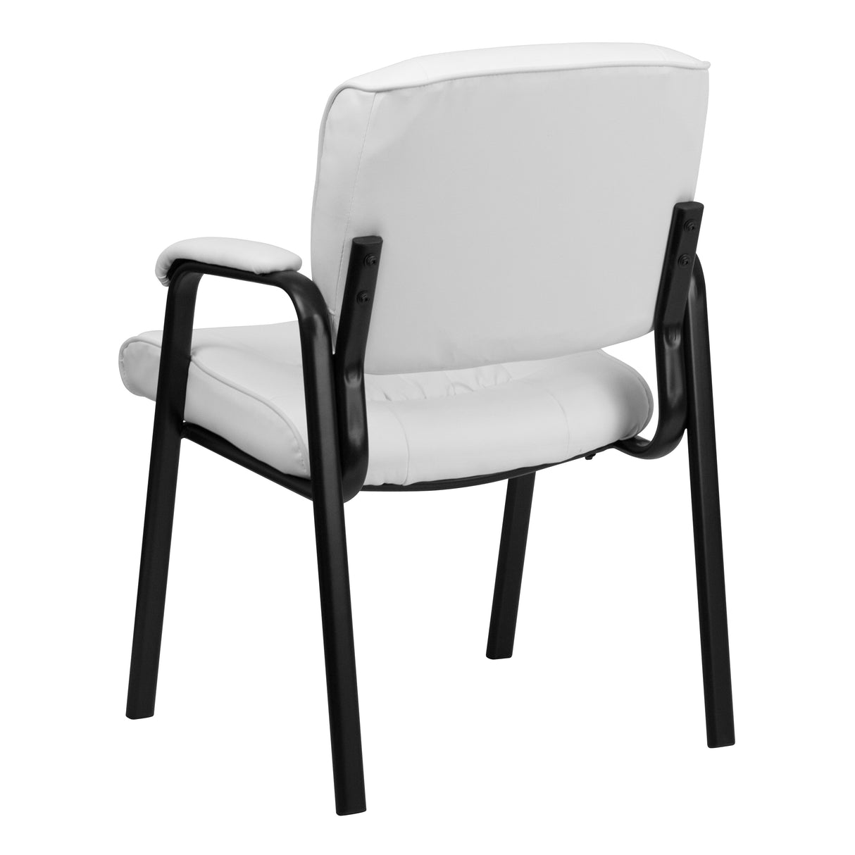 Upholstered Tufted Executive Reception Chair with Padded Arms - 23.25"W x 26"D x 36"H