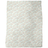 Leaves Bohemian in Winter Fleece Blanket