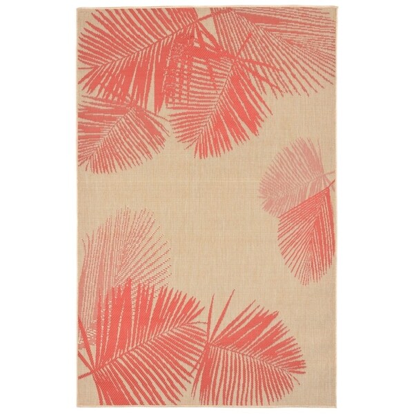 Liora Manne Tropical Palm Leaves Outdoor Rug (1'11 x 7'6) - 1'11 x 7'6