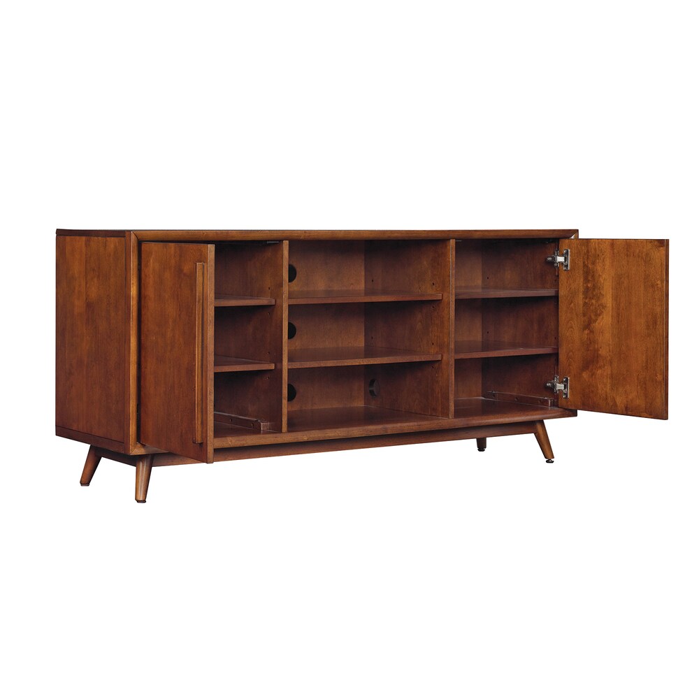 Leawood TV Stand for TVs up to 60 inches, Mahogany Cherry