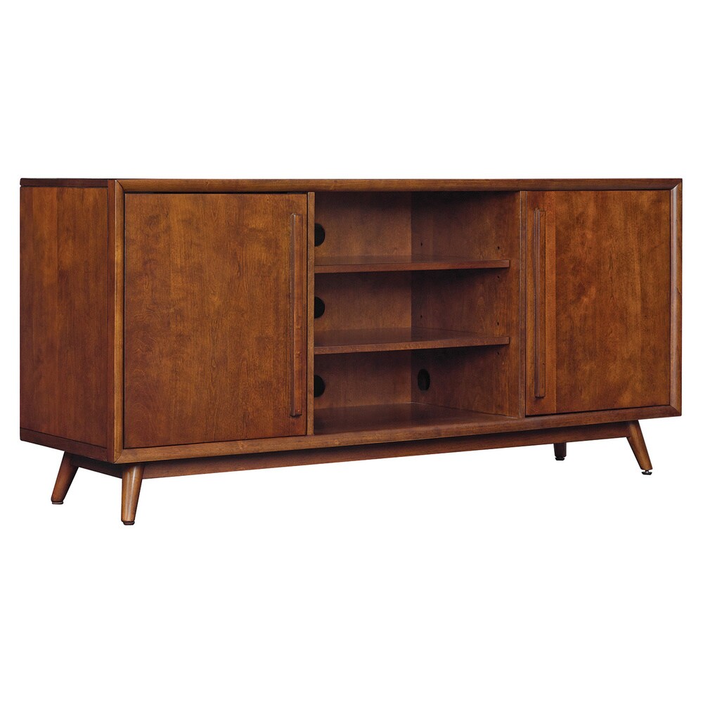 Leawood TV Stand for TVs up to 60 inches, Mahogany Cherry