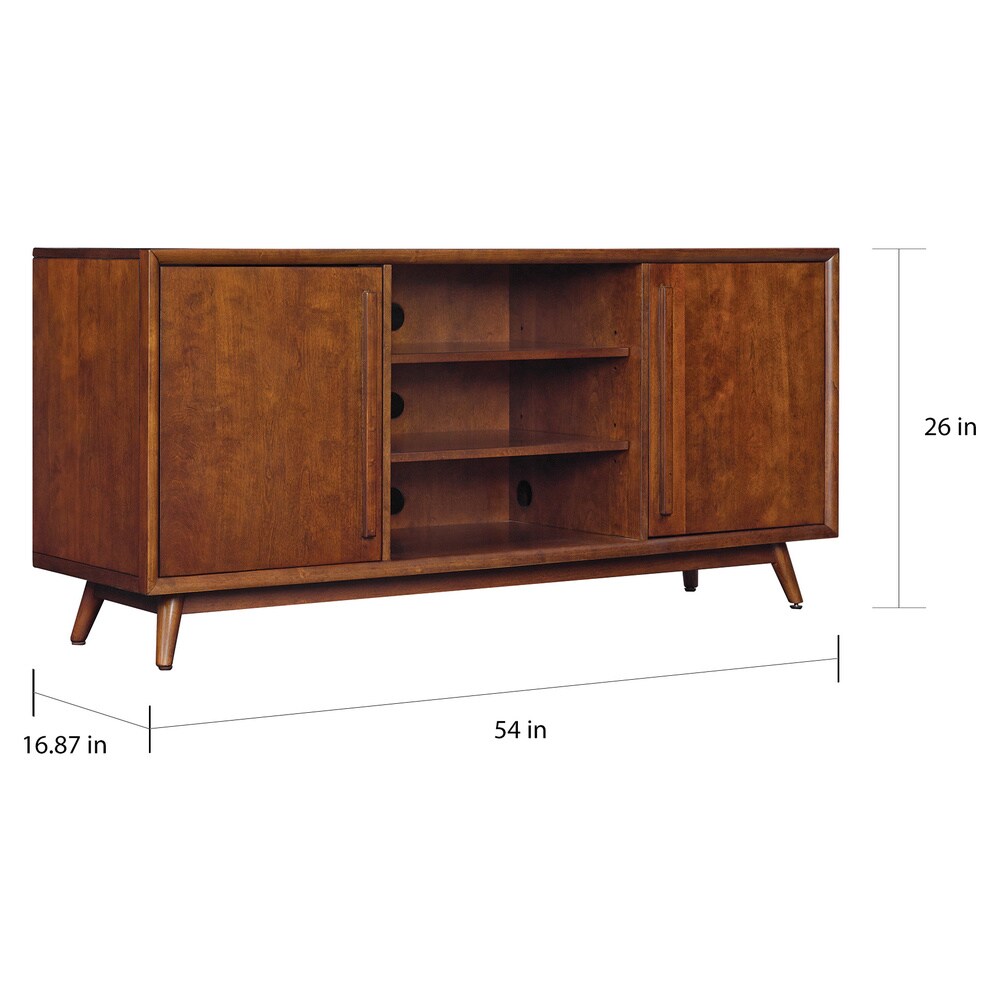 Leawood TV Stand for TVs up to 60 inches, Mahogany Cherry