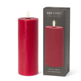 Led Red Pillar Flameless Candle