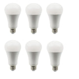 Led a21 3-way, 2700k, omni 300°, cri80, 5/11/17w, 25000hrs, lm500/1100/ 1600, dimmable, input voltage 120v 6 pack