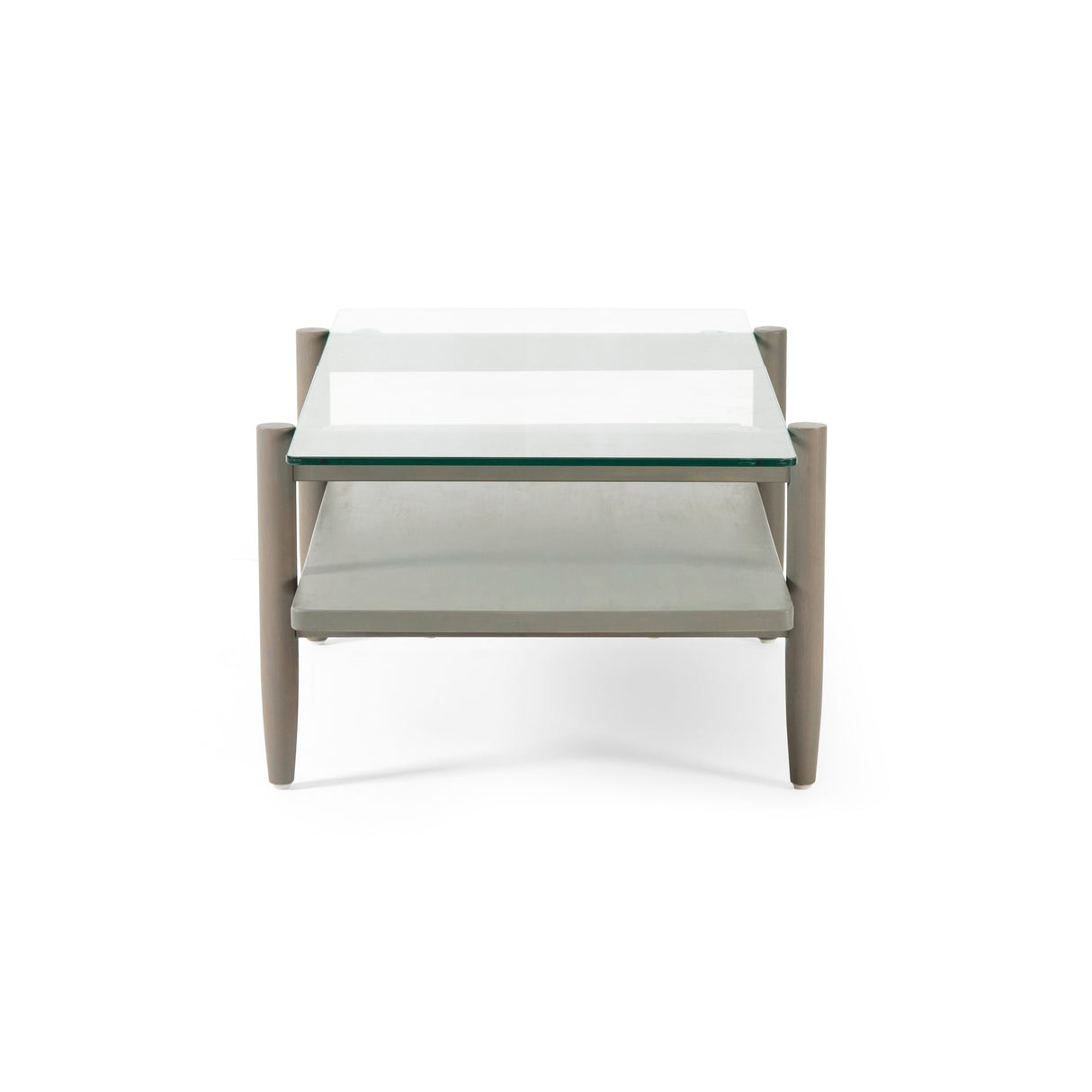 Leddy Acacia and Tempered Glass Coffee Table by Christopher Knight Home