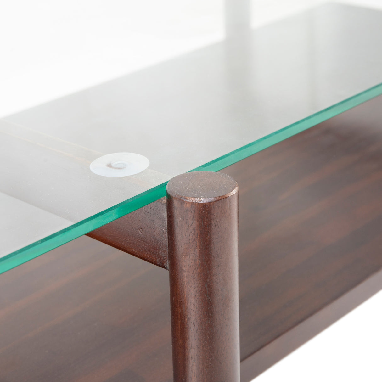 Leddy Acacia and Tempered Glass Coffee Table by Christopher Knight Home