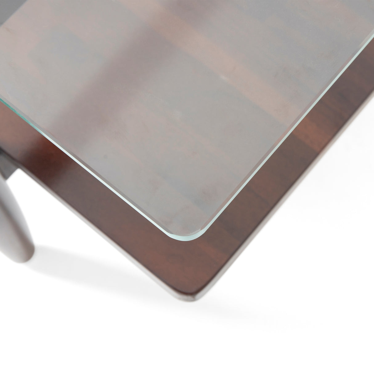 Leddy Acacia and Tempered Glass Coffee Table by Christopher Knight Home