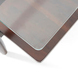 Leddy Acacia and Tempered Glass Coffee Table by Christopher Knight Home