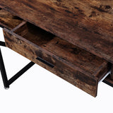 47.2'' Industrial Writing Desk with Storage Drawer and Shelf