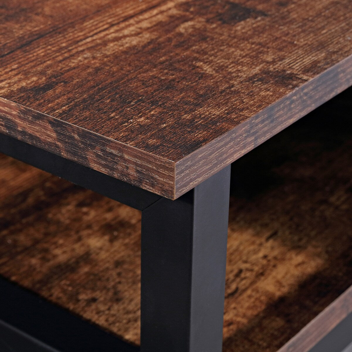 47.2'' Industrial Writing Desk with Storage Drawer and Shelf
