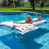 Ledge Lounger Laze Pillow in-Pool Large Float Lounger-Outdoor Marine Bean Bag for Lawn, Patio, Boat and Beach