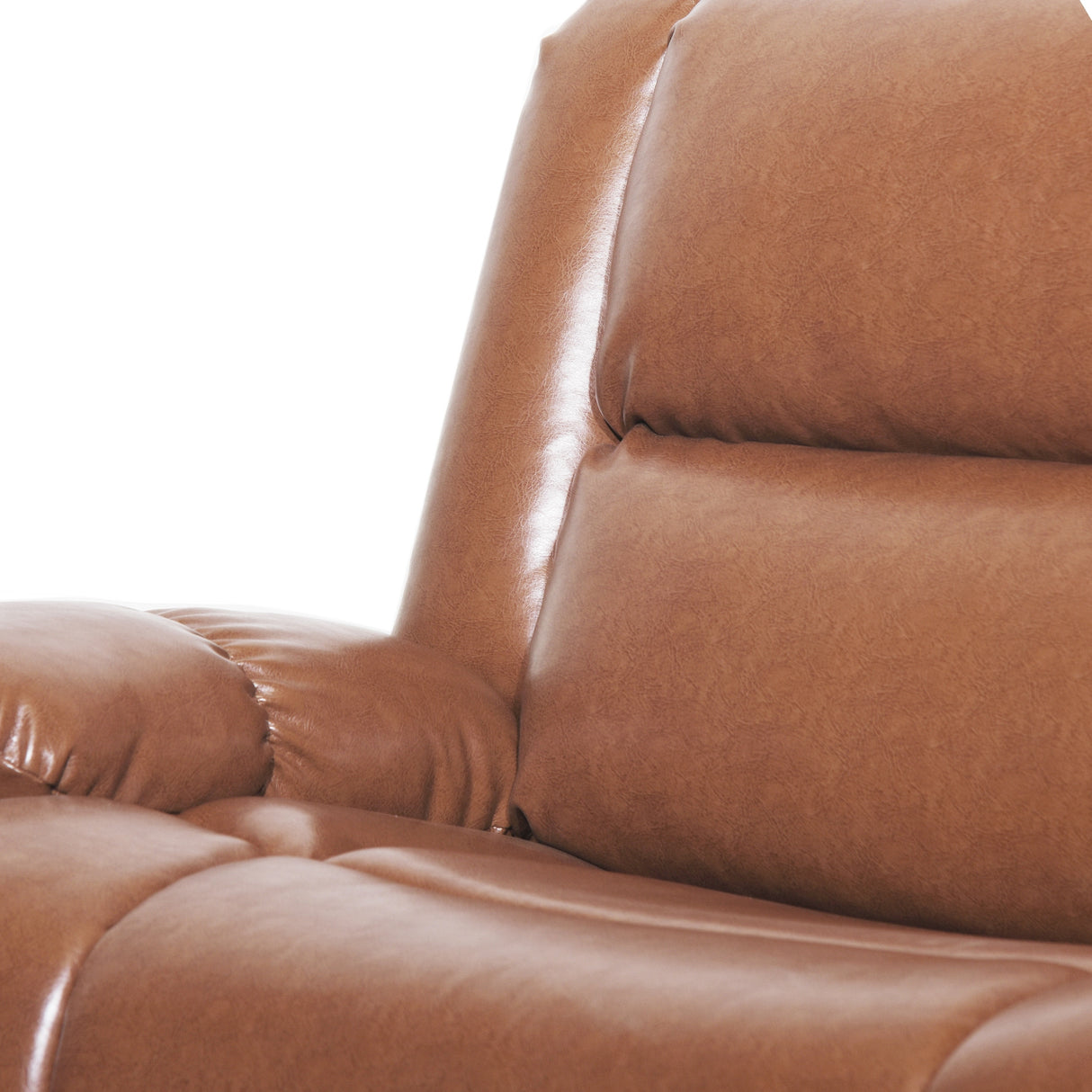 Leet Faux Leather Oversized Pushback Recliner by Christopher Knight Home