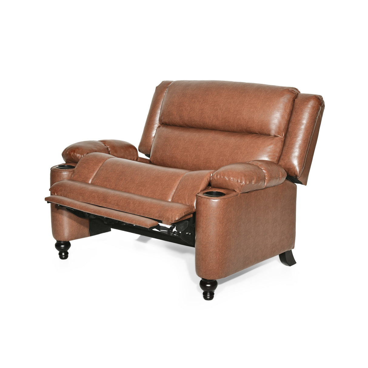 Leet Faux Leather Oversized Pushback Recliner by Christopher Knight Home