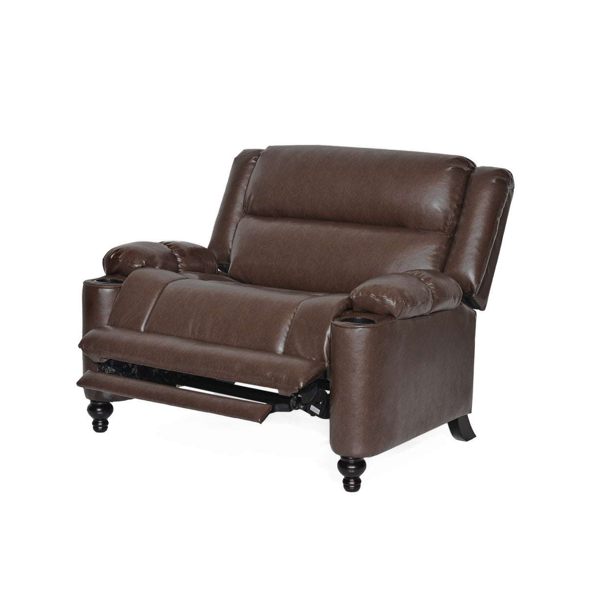 Leet Faux Leather Oversized Pushback Recliner by Christopher Knight Home