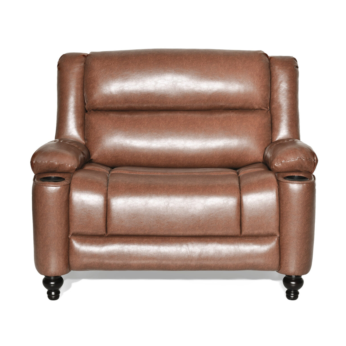 Leet Faux Leather Oversized Pushback Recliner by Christopher Knight Home
