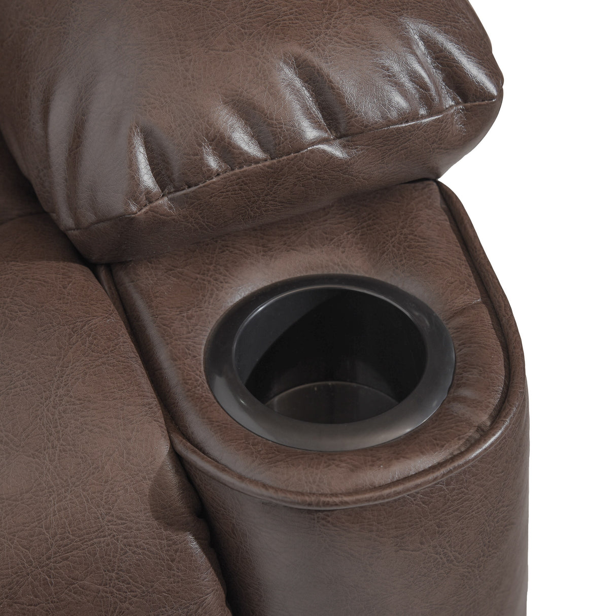 Leet Faux Leather Oversized Pushback Recliner by Christopher Knight Home