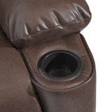 Leet Faux Leather Oversized Pushback Recliner by Christopher Knight Home