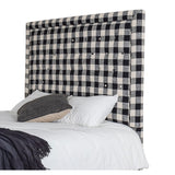 Leffler Home Eden Queen Upholstered Headboard in Blake Raven