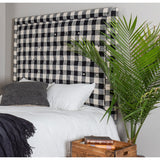 Leffler Home Eden Queen Upholstered Headboard in Blake Raven