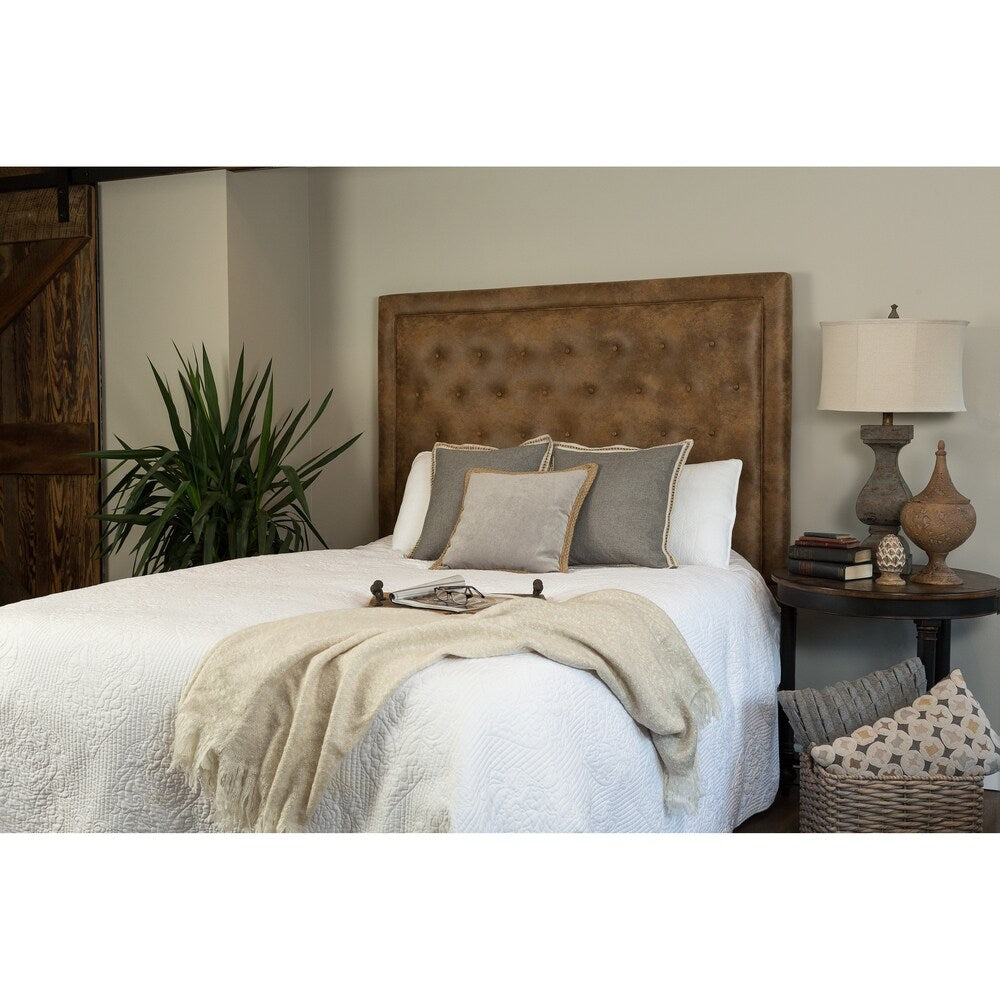 Leffler Home Eden Upholstered Queen Headboard in Bomber Jacket Pinto