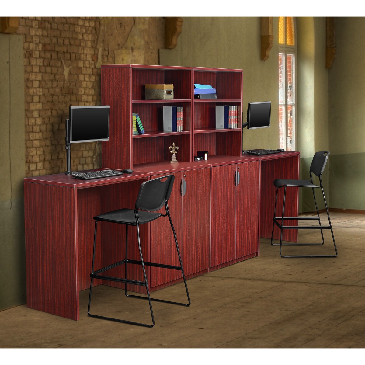 Legacy Stand Up Desk (w/o Top)- Ash Grey