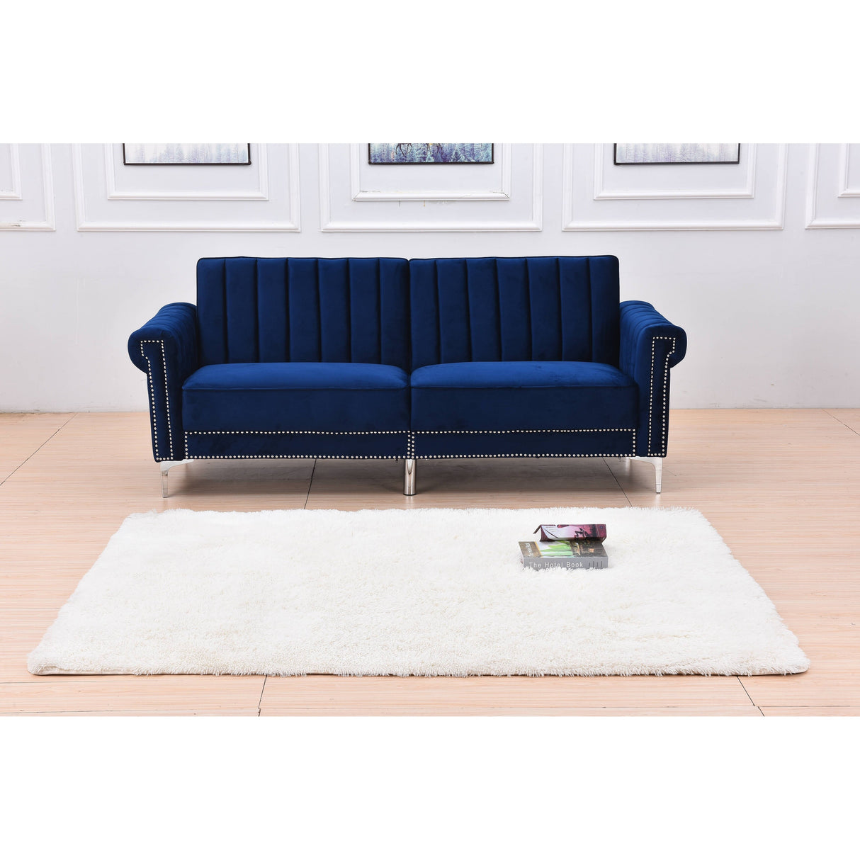 Legend Furniture Covertible Velvet Sofa Bed Sleeper