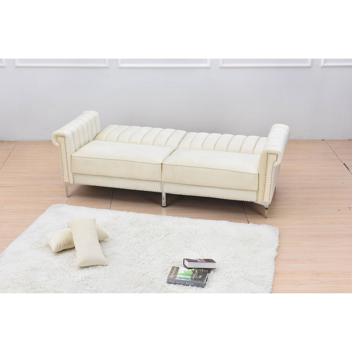 Legend Furniture Covertible Velvet Sofa Bed Sleeper